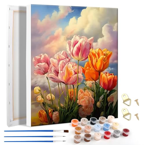 YARVPUV Malen nach Zahlen Erwachsene Blumen 40x50cm DIY Handgemalt Ölgemälde Set mit Rahmen 3 Pinseln und Acrylfarben Paint by Numbers Adult DIY Set für Home Deko Weihnachts Geburtstagsgeschenk YARVPUV Malen nach Zahlen Erwachsene Blumen 40x50cm DIY Handgemalt Ölgemälde Set mit Rahmen 3 Pinseln und Acrylfarben Paint by Numbers Adult DIY Set für Home Deko Weihnachts Geburtstagsgeschenk von YARVPUV