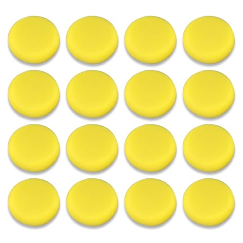YATEICBC 12 Pcs Malschwamm, Schule,Rundes Schwammset,Synthetischer Kunstschwamm, saugfähiger Malschwamm Aquarell Kunstschwamm Handwerk Malerei Hobby (Gelb) von YATEICBC