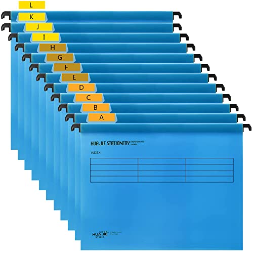 Hängemappen A4, 12PCS Hängemappen Ordner Dateiordner mit Tabs und Karteneinlagen für Schulbüro Schreibwaren A4 Aktenschränke Hängemappen A4, 12PCS Hängemappen Ordner Dateiordner mit Tabs und Karteneinlagen für Schulbüro Schreibwaren A4 Aktenschränke von YAVO-EU