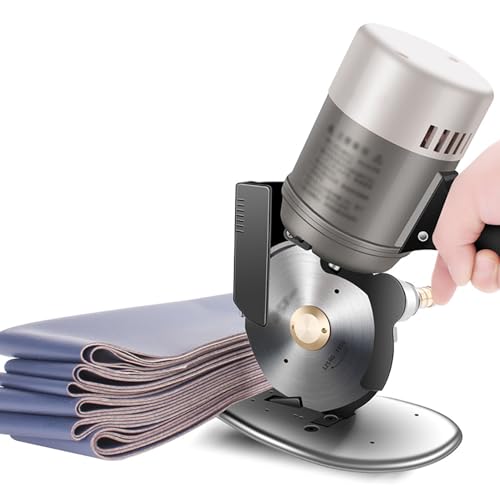 350W Elektrischer Stoffschneider, Kreisförmige Stoffmesserschneidemaschine Mit 125mm Klinge, Schnittstärke 4.5cm, Automatisches Schärfen, Gerader Und Gebogener Schnitt, Für Decken, Leder, Stoffe 350W Elektrischer Stoffschneider, Kreisförmige Stoffmesserschneidemaschine Mit 125mm Klinge, Schnittstärke 4.5cm, Automatisches Schärfen, Gerader Und Gebogener Schnitt, Für Decken, Leder, Stoffe von YAVTNUIO