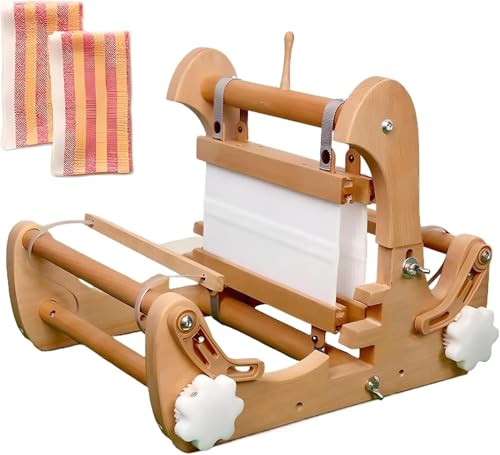 YAVTNUIO Faltbares Handstrick-Webmaschinen-Set, Tischwebstuhl Aus Holz, Webrahmen Mit 4 Arten Von Starren Weblitzen, Mit Einer Maximalen Webbreite Von 20 cm, Für Anfänger Und Kunsthandwerker YAVTNUIO Faltbares Handstrick-Webmaschinen-Set, Tischwebstuhl Aus Holz, Webrahmen Mit 4 Arten Von Starren Weblitzen, Mit Einer Maximalen Webbreite Von 20 cm, Für Anfänger Und Kunsthandwerker von YAVTNUIO