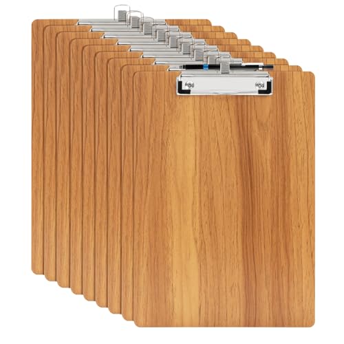 YAWOIRG Klemmbrett Holz A5,8 Stück Klemmbrett A5 mit Stifthalter,A5 Klemmbrett aus Holz,A5 Klemmbretter,A5 Clipboard,Schreibbrett Klemmbrett für Unternehmen,Büro,Schule oder Restaurant YAWOIRG Klemmbrett Holz A5,8 Stück Klemmbrett A5 mit Stifthalter,A5 Klemmbrett aus Holz,A5 Klemmbretter,A5 Clipboard,Schreibbrett Klemmbrett für Unternehmen,Büro,Schule oder Restaurant von YAWOIRG