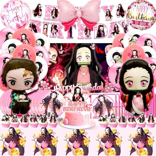 Demo Slaye Geburtstag Deko, Geburtstagsdeko Demo Slaye, Anime Kindergeburtstag Deko, Anime Geburtstag Luftballon, Anime Kuchen Topper, Anime Partygeschirr Set, Fotografie Hintergrund für Kinder Demo Slaye Geburtstag Deko, Geburtstagsdeko Demo Slaye, Anime Kindergeburtstag Deko, Anime Geburtstag Luftballon, Anime Kuchen Topper, Anime Partygeschirr Set, Fotografie Hintergrund für Kinder von YAXMME