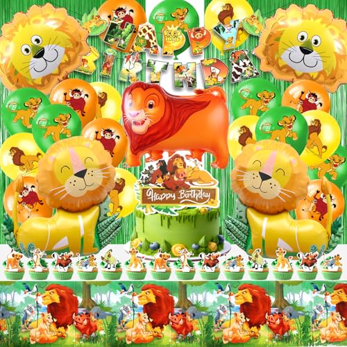 König Löwen Geburtstagsdeko, Löwen Geburtstag Deko, Loin Kindergeburtstag Deko, Löwen Geburtstag Luftballon, Löwen Kuchen Topper, König Löwen Tortendeko, Tischdecke für Kinder König Löwen Geburtstagsdeko, Löwen Geburtstag Deko, Loin Kindergeburtstag Deko, Löwen Geburtstag Luftballon, Löwen Kuchen Topper, König Löwen Tortendeko, Tischdecke für Kinder von YAXMME