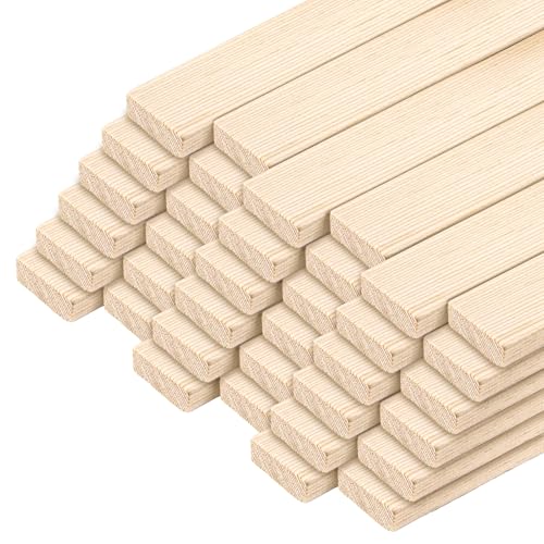 YAYODS 30 Stück Holzklötzchen zum Basteln - 20 x 3 x 1 cm Holzleisten Holzstäbe - Holzklötze Klötzchen Natur - Holzlatten Bastelklötzchen - Klötzchenmann Kantholz für DIY Projekte, Deko, Modelbau YAYODS 30 Stück Holzklötzchen zum Basteln - 20 x 3 x 1 cm Holzleisten Holzstäbe - Holzklötze Klötzchen Natur - Holzlatten Bastelklötzchen - Klötzchenmann Kantholz für DIY Projekte, Deko, Modelbau von YAYODS