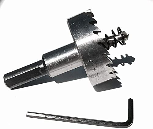 YAZUDU Bohrer-Sets 60-80mm Metall-Plattenöffner Bohrer Bohrer Kernbit zum Öffnen auf dünnem Metall Eisenstahl Aluminiumlegierung & AndereMeta-75mm_ (Color : 80mm) von YAZUDU