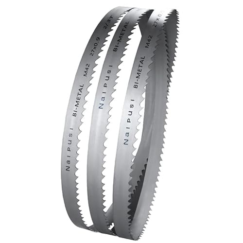 Geschliffenes Zahnsägeblatt, 1"X0,035" M42 Bandsägeblatt 2908-3810x27X0,9mm Bi-Metall Bandsägeblatt for Schneiden von Metall(3642mm,610T) von YBAAKZIIR
