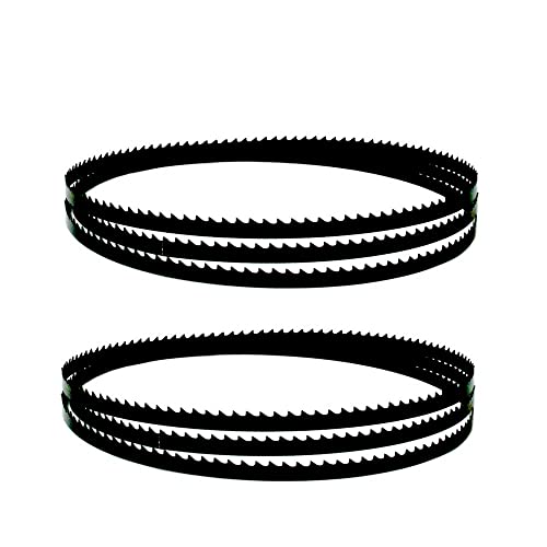 Geschliffenes Zahnsägeblatt, 2 STÜCKE 2095 mm Bandsägeblätter 3/6 TPI 6 10 16 mm Breite for DewaIt DW738 Carbon Bandsäge Holzbearbeitungswerkzeuge(2095x10x0.5mm 3TPI) von YBAAKZIIR