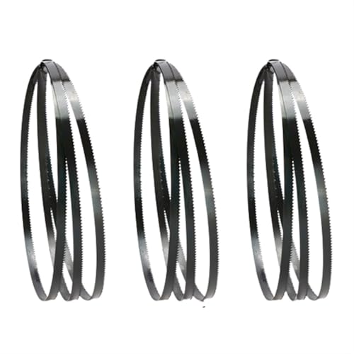 Geschliffenes Zahnsägeblatt, 3 Stück 6TPI x 6 mm breite Bandsägeblätter, gerades, gebogenes Bandsägeblatt, Bandsägeblatt for die Holzbearbeitung in mehreren Längen(69 x 1/4 inch) von YBAAKZIIR