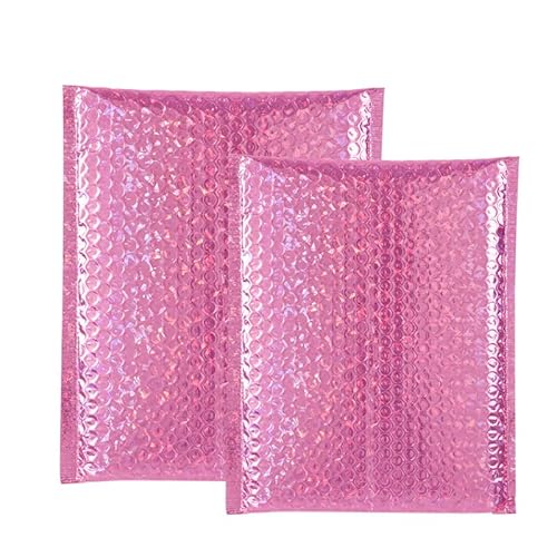 Luftpolster-Versandtaschen, 10 teile/paket Aluminium Folie Blase Taschen Rose Gold Gepolsterte Umschlag Mailer Selbst Klebe Kurier Tasche Versand Taschen Mailer(28cmx37cm) von YBAAKZIIR
