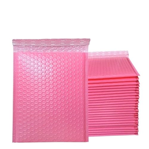 Luftpolster-Versandtaschen, 100 Stück blaue Luftpolsterumschläge, gepolsterte Versandumschläge, Poly for Verpackung, selbstdichtende Versandtasche, Luftpolsterpolsterung(Pink,11 * 15cm) von YBAAKZIIR