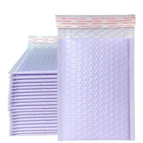 Luftpolster-Versandtaschen, 100 Stück blaue Luftpolsterumschläge, gepolsterte Versandumschläge, Poly for Verpackung, selbstdichtende Versandtasche, Luftpolsterpolsterung(Purple,11 * 15cm) von YBAAKZIIR