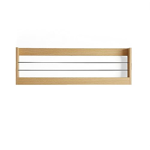 Mesh Wandliteraturhalter， An der Wand montierte Zeitschriftenständer Zeitungshalter aus Holz, Bücherregal Dekorative Lagerregale(A) von YBAAKZIIR