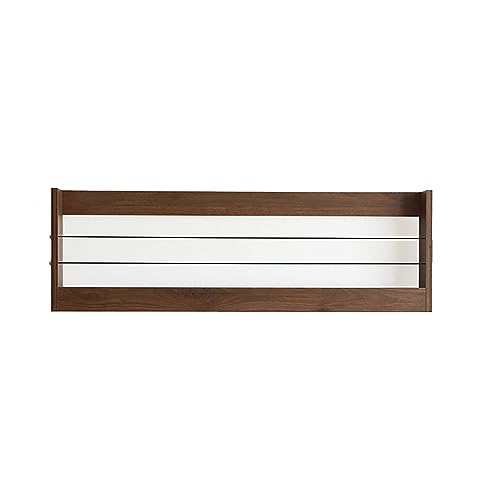 Mesh Wandliteraturhalter， An der Wand montierte Zeitschriftenständer Zeitungshalter aus Holz, Bücherregal Dekorative Lagerregale(B) von YBAAKZIIR