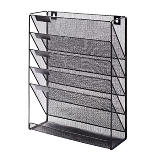 Mesh Wandliteraturhalter, An der Wand montiertes Aktenregal, mehrschichtiges Ordnerregal aus Metall Mesh Wandliteraturhalter, An der Wand montiertes Aktenregal, mehrschichtiges Ordnerregal aus Metall von YBAAKZIIR
