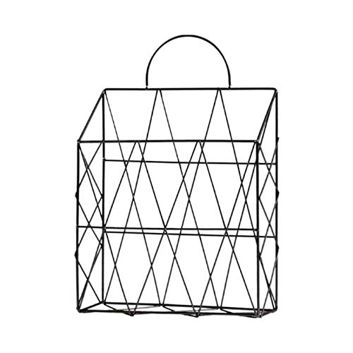 Mesh Wandliteraturhalter， Hängende Wand montiert Zeitung Zeitschrift Buch Dokument Datei Organizer Korb Metall Regal Lagerung Container Buch(A) von YBAAKZIIR