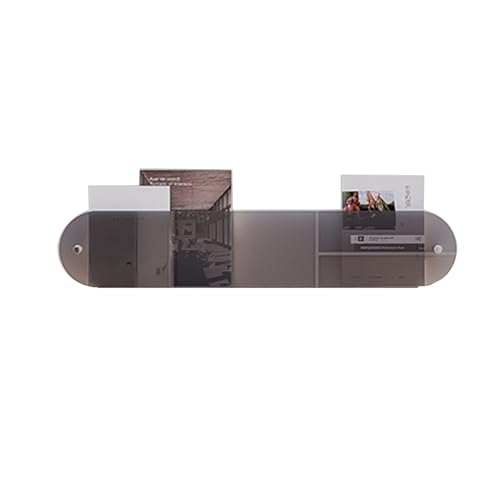 Mesh Wandliteraturhalter， Wandmontierter Displayständer im Hochformat – Halter for Literatur, Broschüren, Prospekte, Speisekarten, Flyer, Zeitschriften und Prospekte, 60 cm(Gray.) von YBAAKZIIR