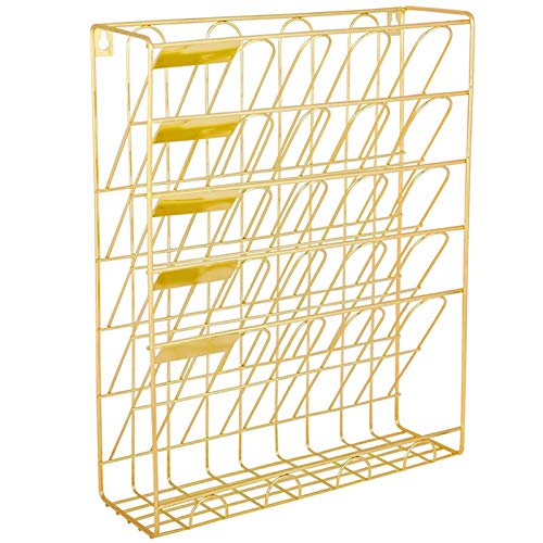 Mesh Wandliteraturhalter, Zeitschriftenständer aus Metall for Aufhängen an der Wand, Aktenordner, 5-Fach-Draht-Dokumentenhalter aus Metall zur Wandmontage Mesh Wandliteraturhalter, Zeitschriftenständer aus Metall for Aufhängen an der Wand, Aktenordner, 5-Fach-Draht-Dokumentenhalter aus Metall zur Wandmontage von YBAAKZIIR