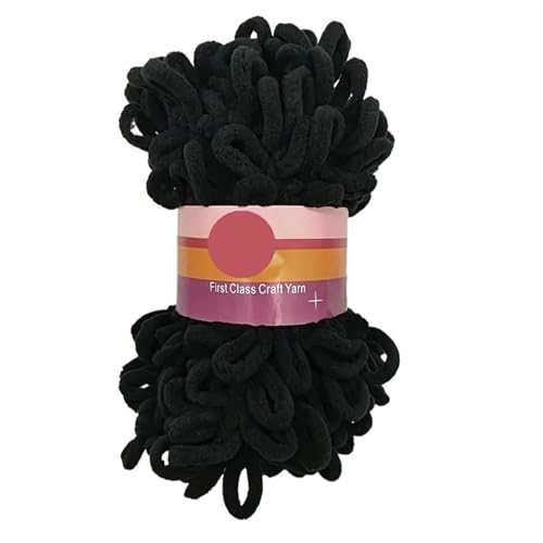 Polyester-Jumbo-Schlingengarn, 1pc Polyester Finger Loop Garn for Stricken Häkeln Handwerk Multicolor(Color-1) von YBAAKZIIR