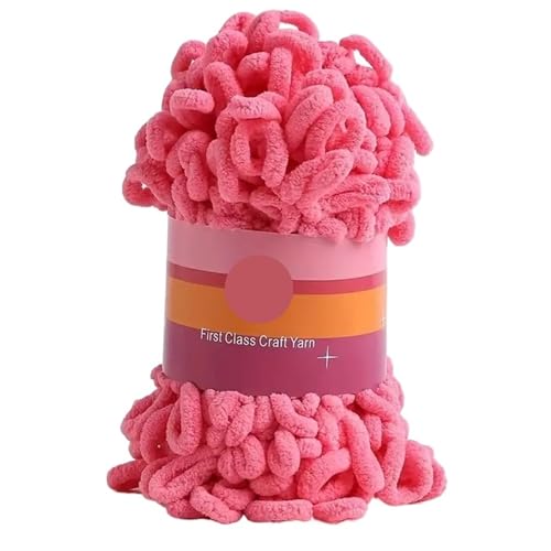 Polyester-Jumbo-Schlingengarn, 1pc Polyester Finger Loop Garn for Stricken Häkeln Handwerk Multicolor(Color-15) von YBAAKZIIR
