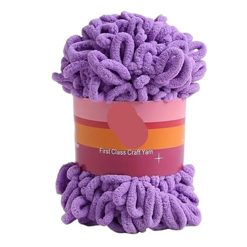 Polyester-Jumbo-Schlingengarn, 1pc Polyester Finger Loop Garn for Stricken Häkeln Handwerk Multicolor(Color-16) von YBAAKZIIR