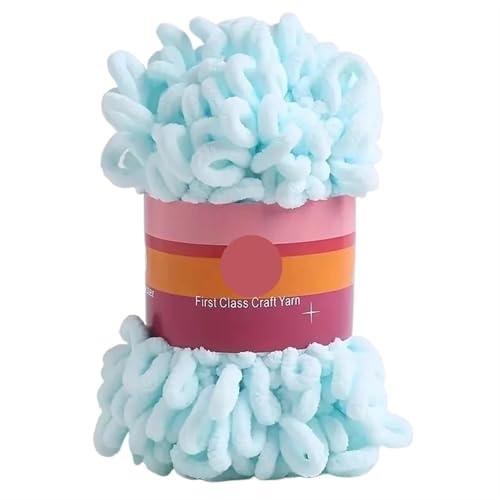Polyester-Jumbo-Schlingengarn, 1pc Polyester Finger Loop Garn for Stricken Häkeln Handwerk Multicolor(Color-19) von YBAAKZIIR