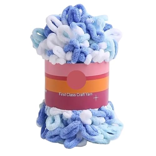 Polyester-Jumbo-Schlingengarn, 1pc Polyester Finger Loop Garn for Stricken Häkeln Handwerk Multicolor(Color-20) von YBAAKZIIR