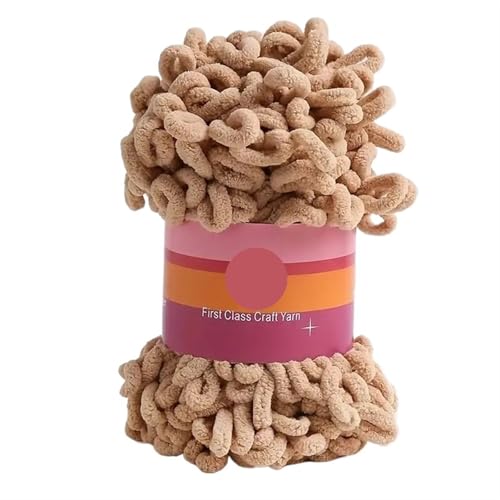 Polyester-Jumbo-Schlingengarn, 1pc Polyester Finger Loop Garn for Stricken Häkeln Handwerk Multicolor(Color-4) von YBAAKZIIR