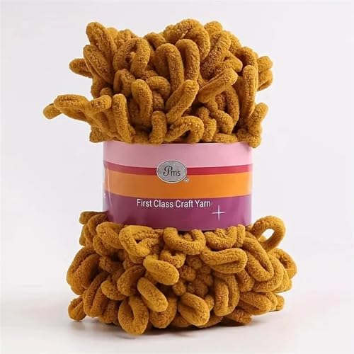 Polyester-Jumbo-Schlingengarn, 1pc Polyester Finger Loop Garn for Stricken Häkeln Handwerk Multicolor(Color-5) von YBAAKZIIR