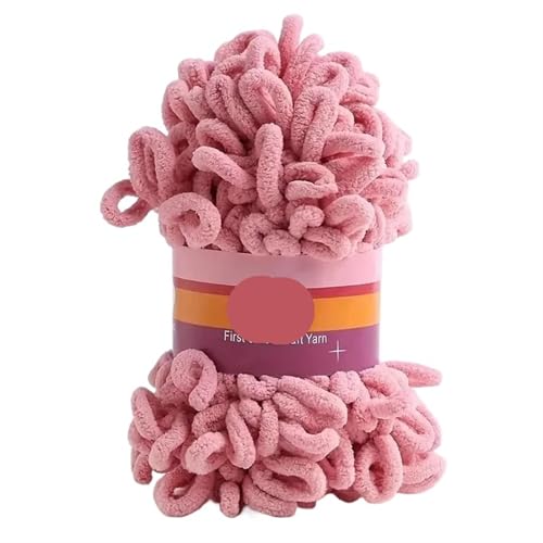 Polyester-Jumbo-Schlingengarn, 1pc Polyester Finger Loop Garn for Stricken Häkeln Handwerk Multicolor(Color-7) von YBAAKZIIR