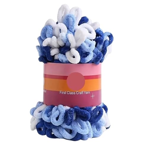 Polyester-Jumbo-Schlingengarn, 1pc Polyester Finger Loop Garn for Stricken Häkeln Handwerk Multicolor(Mx14) von YBAAKZIIR