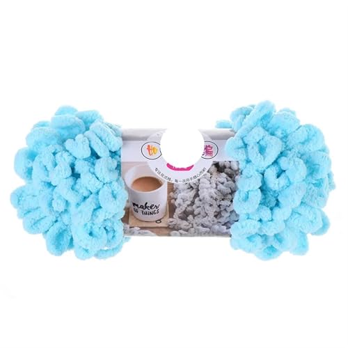 Polyester-Jumbo-Schlingengarn, Finger Loop Chenille Garn 1pc 100g Polyester Multicolor for Stricken(Color-10) von YBAAKZIIR