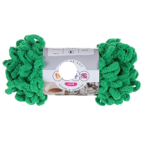 Polyester-Jumbo-Schlingengarn, Finger Loop Chenille Garn 1pc 100g Polyester Multicolor for Stricken(Color-18) von YBAAKZIIR