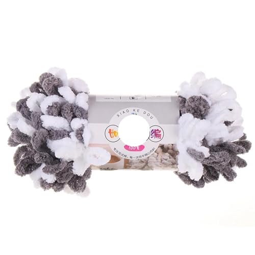Polyester-Jumbo-Schlingengarn, Finger Loop Chenille Garn 1pc 100g Polyester Multicolor for Stricken(Color-26) von YBAAKZIIR