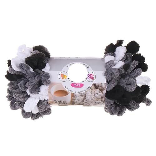 Polyester-Jumbo-Schlingengarn, Finger Loop Chenille Garn 1pc 100g Polyester Multicolor for Stricken(Color-31) von YBAAKZIIR