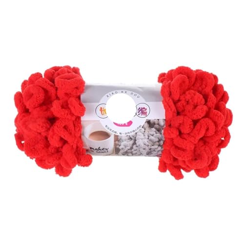 Polyester-Jumbo-Schlingengarn, Finger Loop Chenille Garn 1pc 100g Polyester Multicolor for Stricken(Color-5) von YBAAKZIIR