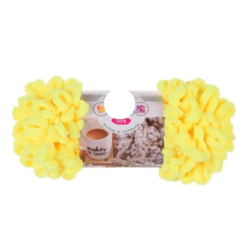 Polyester-Jumbo-Schlingengarn, Finger Loop Chenille Garn 1pc 100g Polyester Multicolor for Stricken(Color-9) von YBAAKZIIR