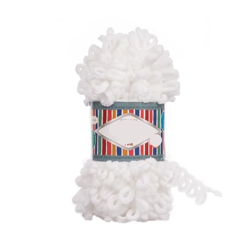 Polyester-Jumbo-Schlingengarn, Finger Loop Garn 100g Mehrfarbig(Color-02) von YBAAKZIIR