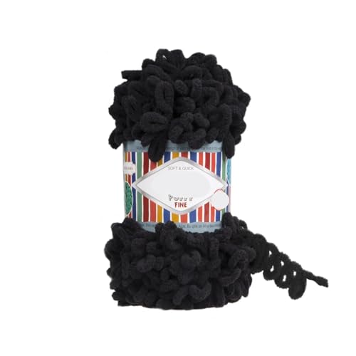 Polyester-Jumbo-Schlingengarn, Finger Loop Garn 100g Mehrfarbig(Color-04) von YBAAKZIIR