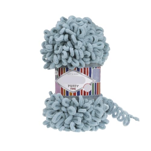 Polyester-Jumbo-Schlingengarn, Finger Loop Garn 100g Mehrfarbig(Color-08) von YBAAKZIIR