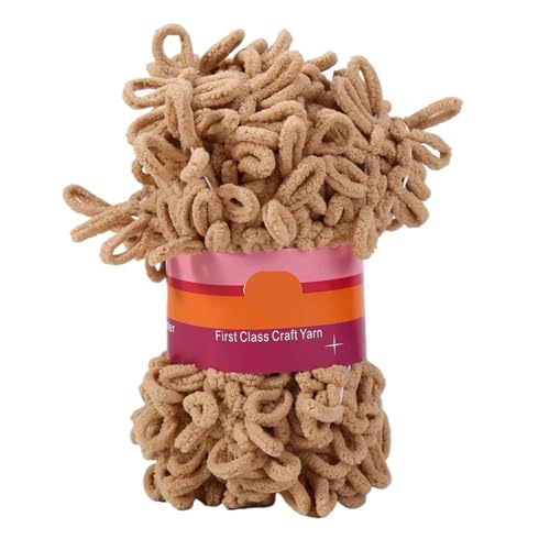 Polyester-Jumbo-Schlingengarn, Finger Loop Garn 100g Mehrfarbig(Color-1) von YBAAKZIIR