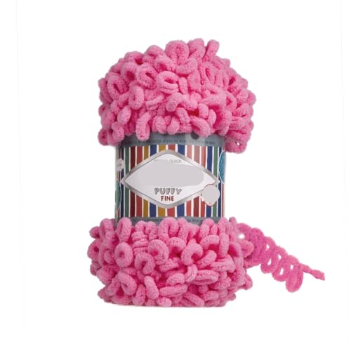 Polyester-Jumbo-Schlingengarn, Finger Loop Garn 100g Mehrfarbig(Color-10) von YBAAKZIIR