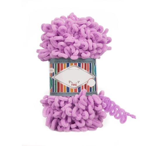 Polyester-Jumbo-Schlingengarn, Finger Loop Garn 100g Mehrfarbig(Color-13) von YBAAKZIIR