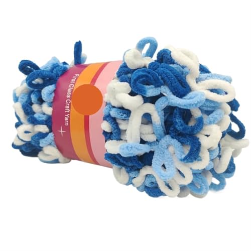 Polyester-Jumbo-Schlingengarn, Finger Loop Garn 100g Mehrfarbig(Color-13) von YBAAKZIIR