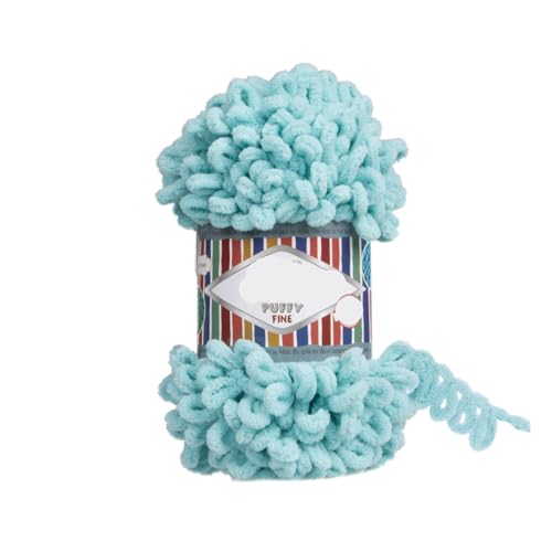 Polyester-Jumbo-Schlingengarn, Finger Loop Garn 100g Mehrfarbig(Color-17) von YBAAKZIIR