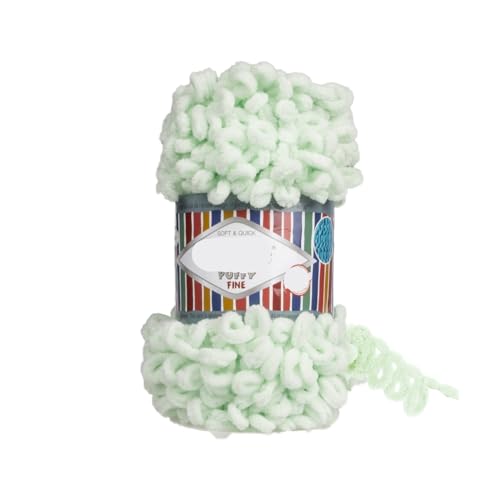 Polyester-Jumbo-Schlingengarn, Finger Loop Garn 100g Mehrfarbig(Color-19) von YBAAKZIIR