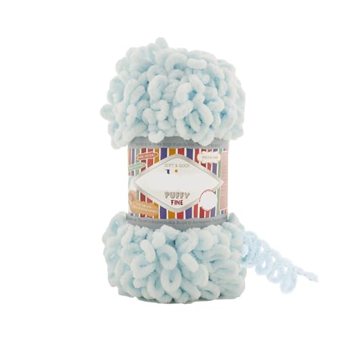 Polyester-Jumbo-Schlingengarn, Finger Loop Garn 100g Mehrfarbig(Color-25) von YBAAKZIIR