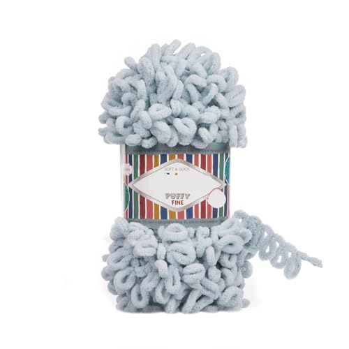 Polyester-Jumbo-Schlingengarn, Finger Loop Garn 100g Mehrfarbig(Color-26) von YBAAKZIIR