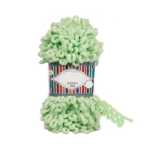 Polyester-Jumbo-Schlingengarn, Finger Loop Garn 100g Mehrfarbig(Color-27) von YBAAKZIIR