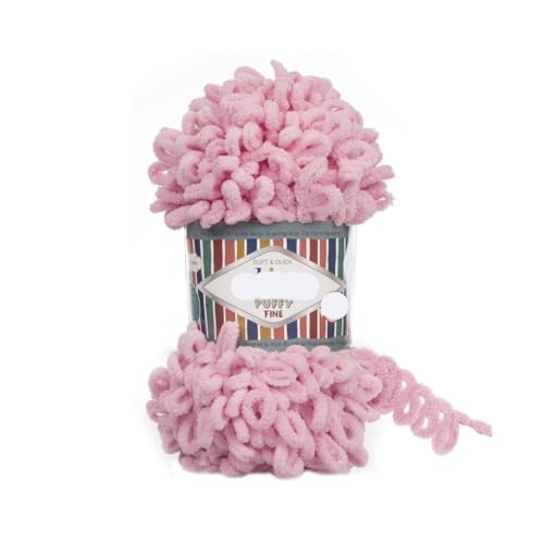 Polyester-Jumbo-Schlingengarn, Finger Loop Garn 100g Mehrfarbig(Color-30) von YBAAKZIIR